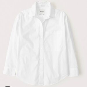 Abercrombie & Fitch Oversized White Button Down
